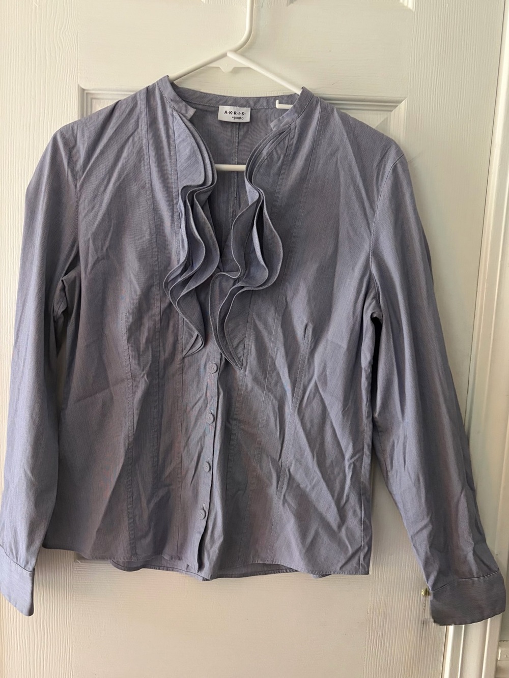 Akris Punto Ruffled Button Down Shirt